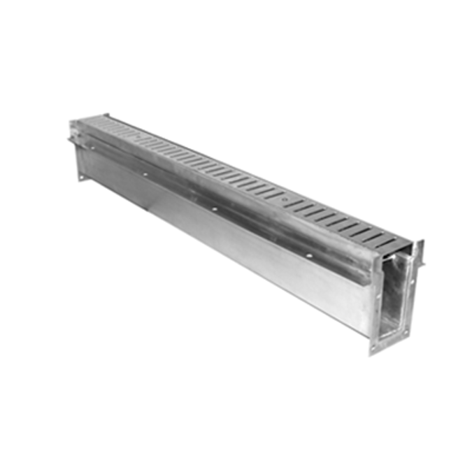 T5000-300 3″ Wide, Aluminum Trench Drain Body & Grate