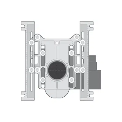 Image for MC-10D-27 Double, Horizontal, Adjustable Water Closet Carrier with Auxiliary Inlet