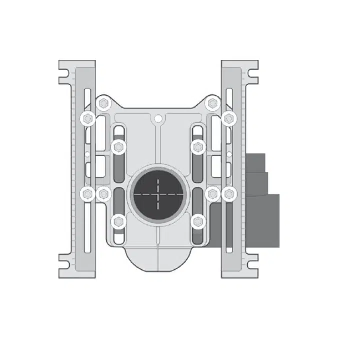 MC-10D-27 Double, Horizontal, Adjustable Water Closet Carrier with Auxiliary Inlet