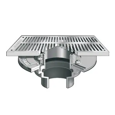 Image for F1100-C-RS Floor Drain with Rectangular Strainer