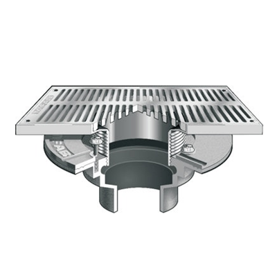 Image for F1100-C-RS Floor Drain with Rectangular Strainer