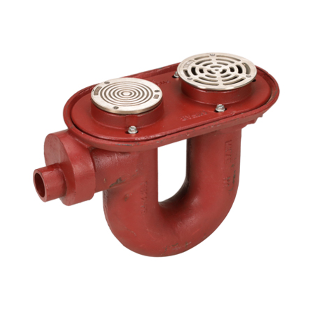 BIM objects Free download! C1600 Deep Seal Trap with Floor Cleanout