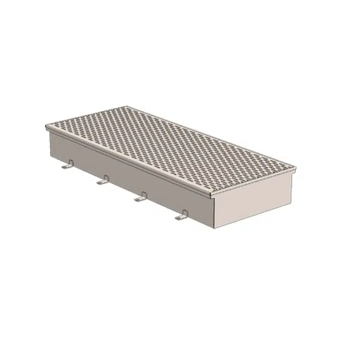 P6130 18″ Wide, 16″ Internal Width, Stainless Steel Trench Drain