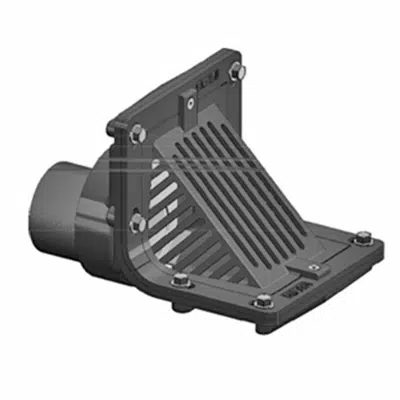 bilde for BV1210 Angle Pit Drain with Backwater Valve