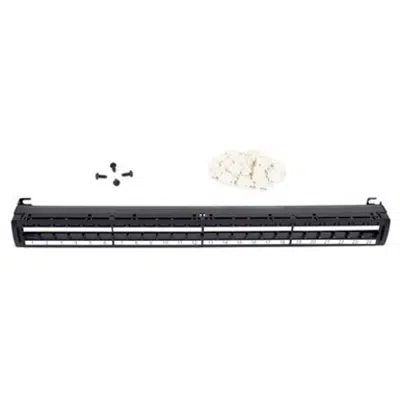 CommScope® U/UTP Flat Single-Row Modular Panel, 24 Port (UNJ500/600, M1BH, MPS100) - Part Number : 760118315图像