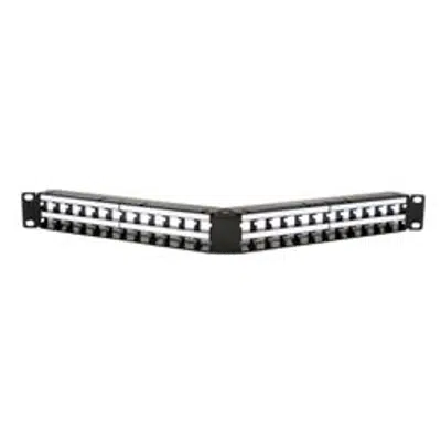 Image for M4800A-1U-PS Angled Panel, 48 Port - Part Number : 760109736