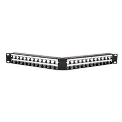 M4800A-1U-PS Angled Panel, 48 Port - Part Number : 760109736图像
