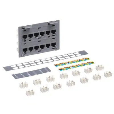 imagem para SYSTIMAX 360™ GigaSPEED X10D® PATCHMAX® GS6 Distribution Module Kit, 12 Port - Part Number : 760128215