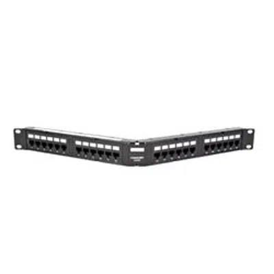 Uniprise Angled Universal 10G Panel 1U 24 Port - Part Number : 760162826图像
