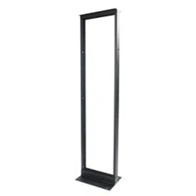 Image for Rack, 2-Post, (58U), 3" (76 mm) Channel x 9' (2743 mm) H x 23" (584 mm) W, Alum, 12-24 Tapped Rails, Black - Part Number : 760142364