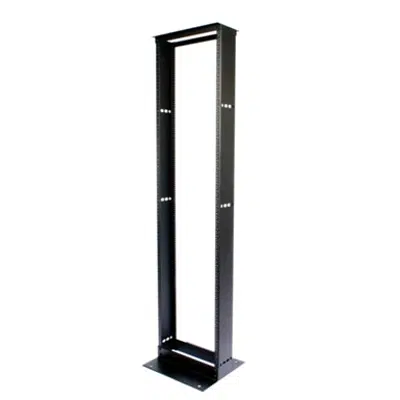 Image for 12" (305 mm) Channel x 8' (2438 mm) H - 19" (482.6 mm) Al Equipment Rack (52U) 12-24 Tapped Rails, Black - Part Number : 760090100