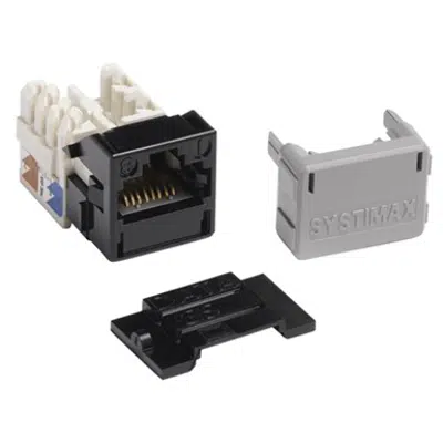 Image for GigaSPEED XL MGS400 Series Category 6 U/UTP Information Outlet, Black - Part Number : 700206667