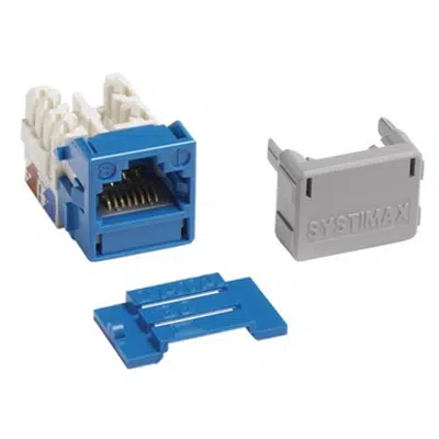 GigaSPEED XL MGS400 Series Category 6 U/UTP Information Outlet, Blue - Part Number : 700206758 için görüntü