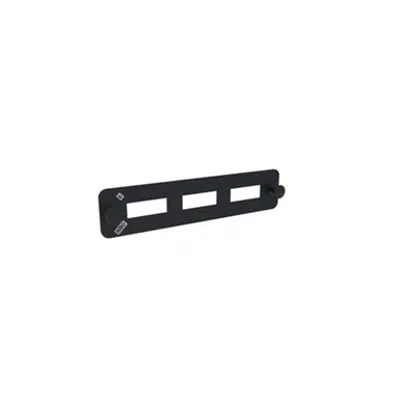 Image for Adapter Panel, Black, 1000-Type, Unpopulated, Accepts 3 Duplex SC Adapters - Part Number : 760147728