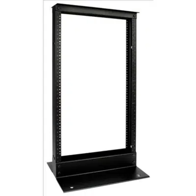 Image for 3" (76 mm) Channel x 3' ( mm) H - 19" (482.6 mm) AI Equipment Rack (17U) 12-24 Tapped Rails, Black - Part Number : 760103010