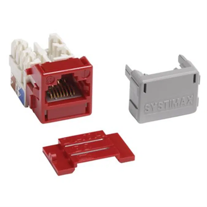 GigaSPEED XL MGS400 Series Category 6 U/UTP Information Outlet, Red - Part Number : 700206741