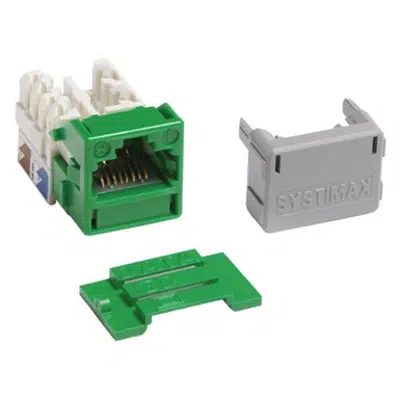 Image for GigaSPEED XL MGS400 Series Category 6 U/UTP Information Outlet, Green - Part Number : 700206709
