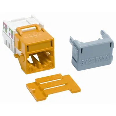 Image for GigaSPEED XL MGS400 Series Category 6 U/UTP Keyed Information Outlet, Yellow - Part Number : 760121814