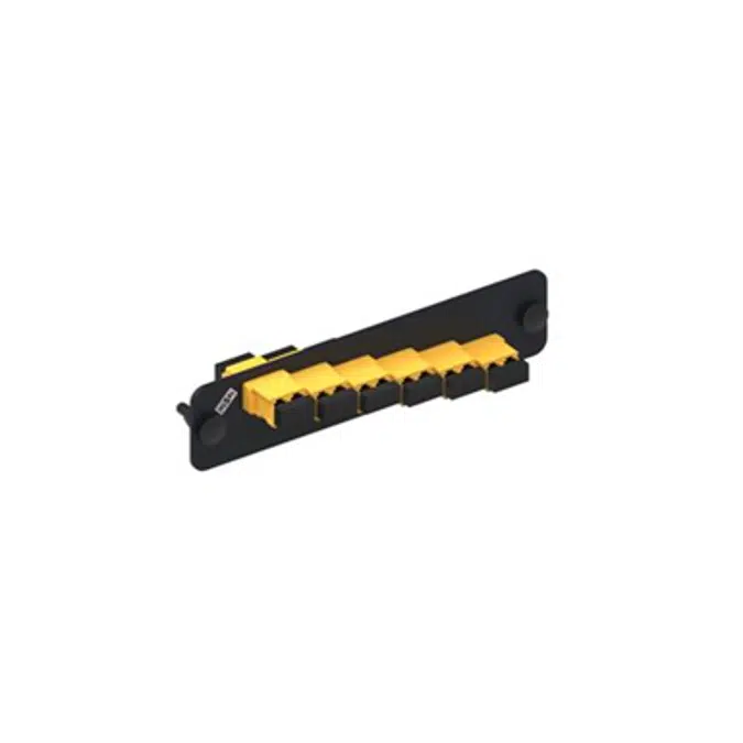 BIM objects - Free download! Adapter Panel, Black, 1000-Type, with 6 ...