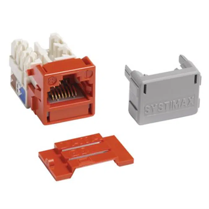 GigaSPEED XL MGS400 Series Category 6 U/UTP Information Outlet, Orange - Part Number : 700206683