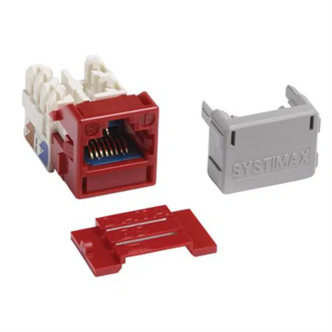 GigaSPEED X10D MGS600 Series Information Outlet, Red - Part Number : 760092445