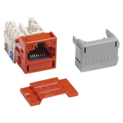 GigaSPEED X10D MGS600 Series Information Outlet, Orange - Part Number : 760092379图像