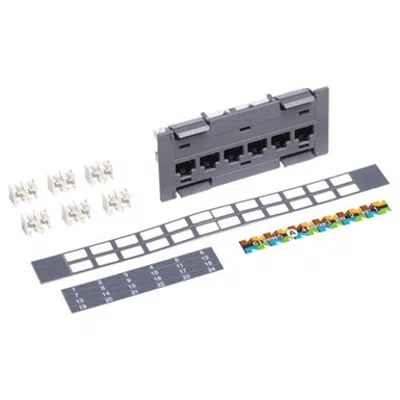 SYSTIMAX 360™ GigaSPEED X10D® PATCHMAX® GS6 Distribution Module Kit, 6 Port - Part Number : 760102277 için görüntü