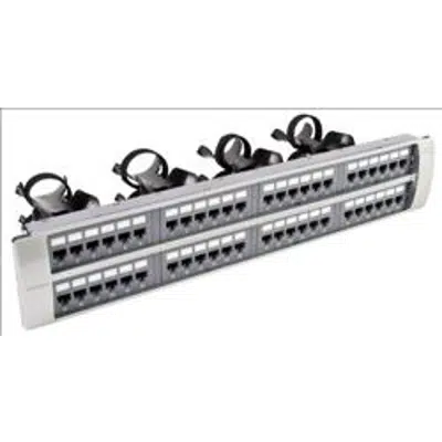 BIM objects - Free download! Uniprise® Category 5e Patch Panel, 24 Port ...