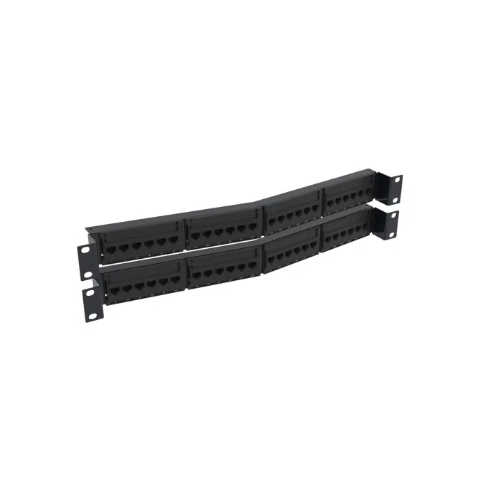 760256787 | COM-KIT, PANEL/JACK, 2x24P, UTP 6, ANG