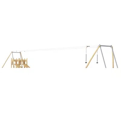 Image for Double Zipline with Ramps, Flat Ground NRO883