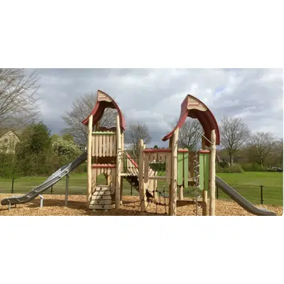 Image for The Wizard's Double Tower Fortress Playground Equipment NRO2010