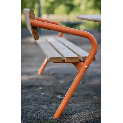Image for Agora Bench with Backrest PAR4051