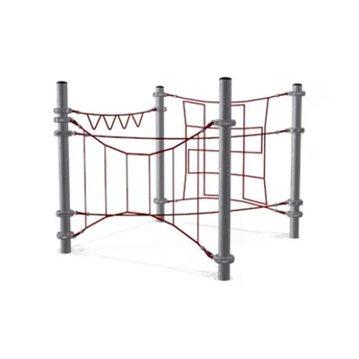 Image for Combination of Small Amusement Net Elements with Steel Posts