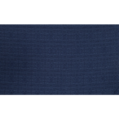 Image for Fabric of Jacquard [ Block jacquard ]_Navy