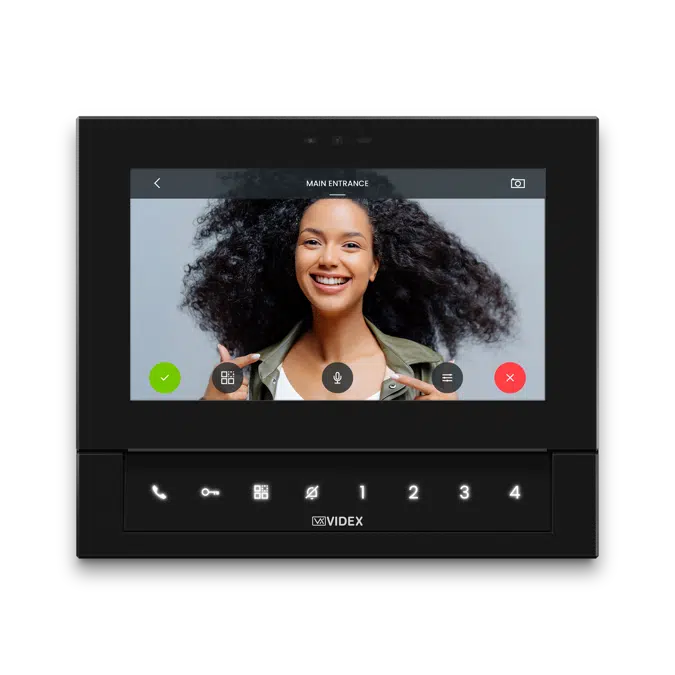 KL7VXIP 7” Connected video intercom, hands-free full-duplex audio speaker for IPure System