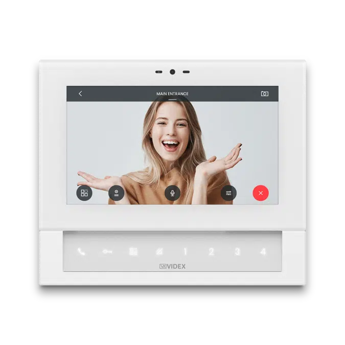 KL7VXIP 7” Connected video intercom, hands-free full-duplex audio speaker for IPure System