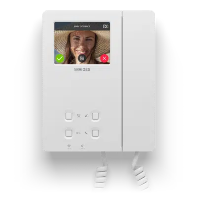 Image for 6296 3.5" connected video intercom with handset