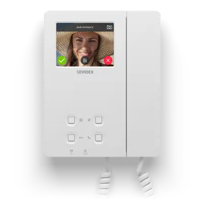 afbeelding voor 6296 3.5" connected video intercom with handset