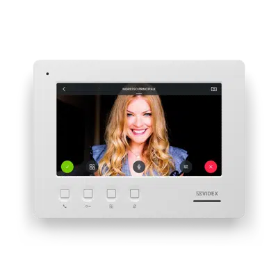 imagem para 6798 7" connected video intercom full-duplex audio speaker