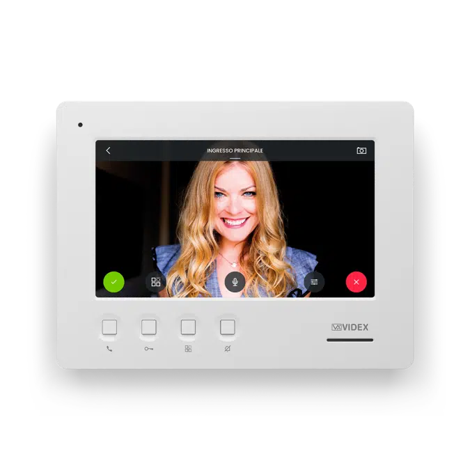 6798 7" connected video intercom full-duplex audio speaker