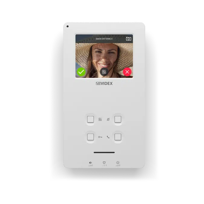 6398 3.5" connected video intercom full-duplex audio speaker