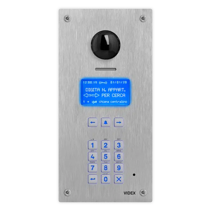 4514RV/F Vandal resistant digital audio/video panel with electronic address book for IPure system