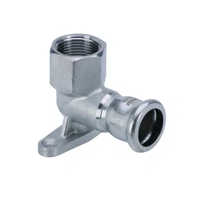 Image for <A> Press Inox 304 Wallplate Elbow ISO -7