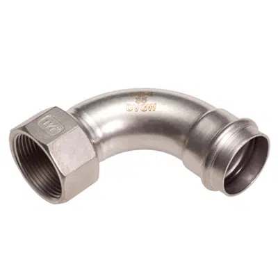 Image for >B< Press Inox 90 Degree Bend With Female Thread