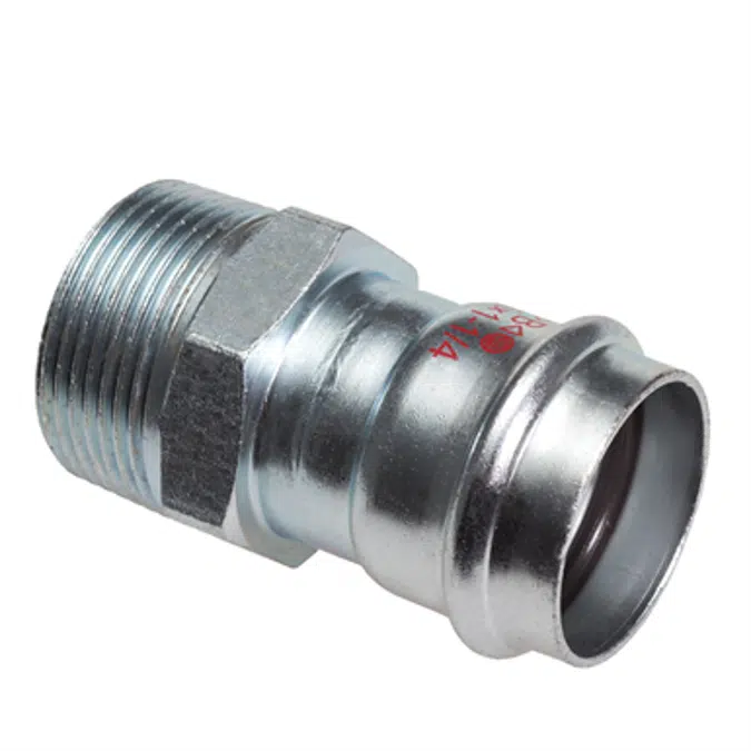 >B< Press Carbon Male Straight Connector