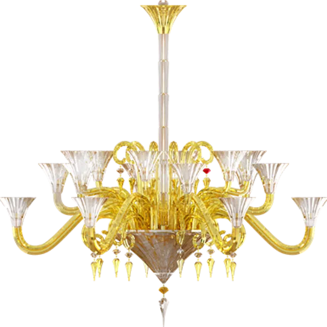 Mille Nuits Gold Mille Nuits 18L Gold Chandelier