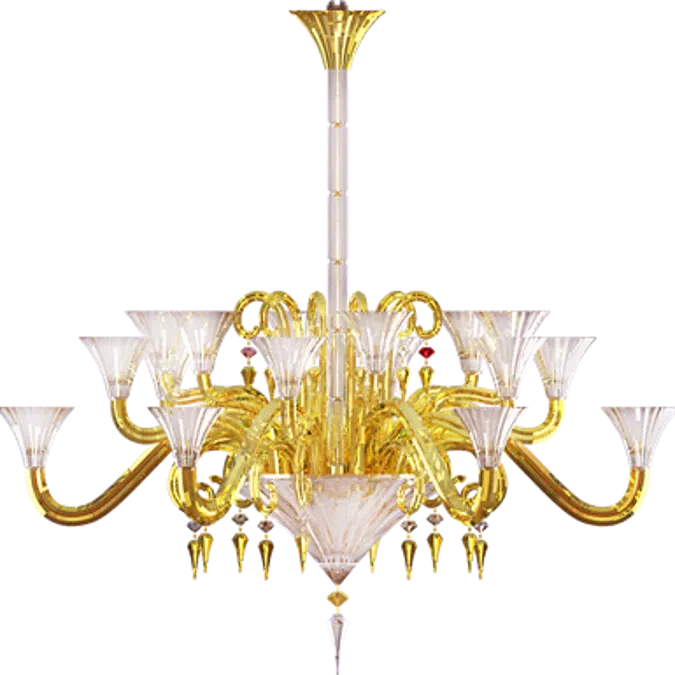 Mille Nuits Gold Mille Nuits 18L Gold Chandelier