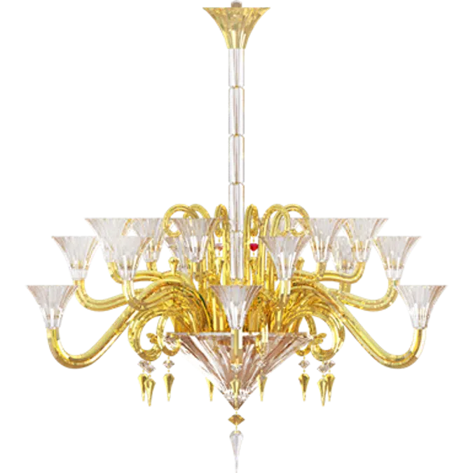 Mille Nuits Gold Mille Nuits 18L Gold Chandelier