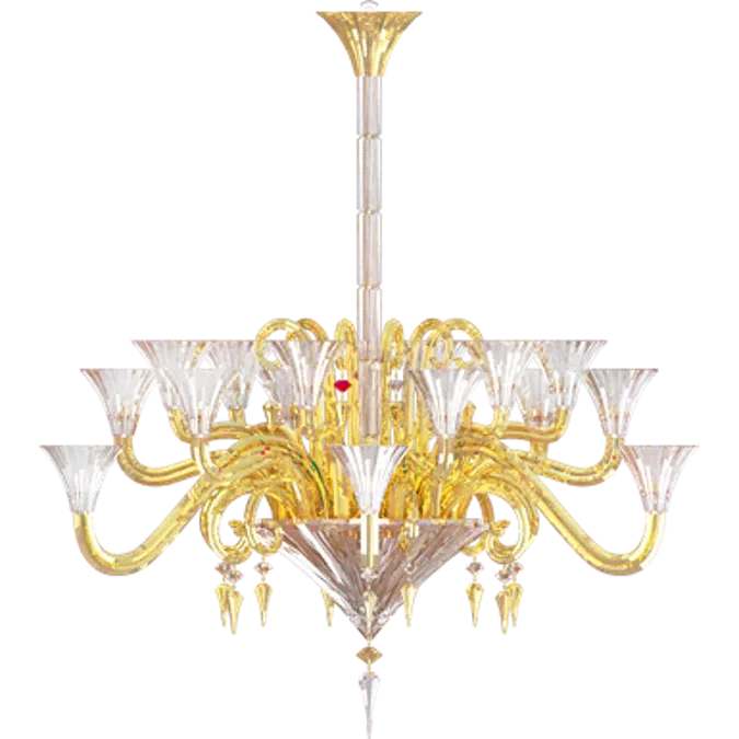 Mille Nuits Gold Mille Nuits 18L Gold Chandelier