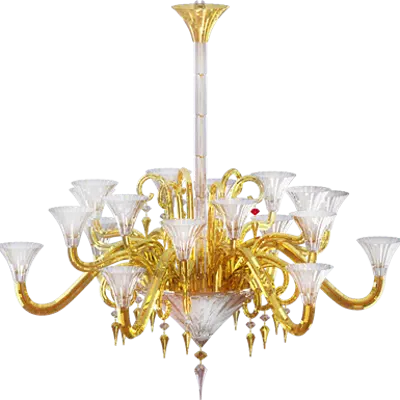 Image for Mille Nuits Gold Mille Nuits 18L Gold Chandelier